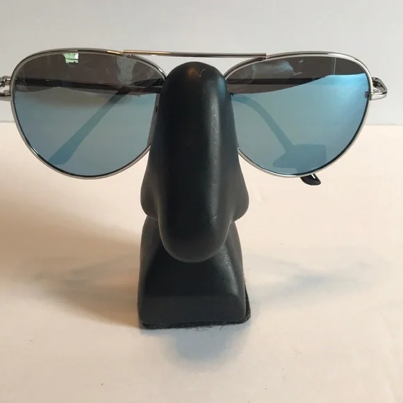 Unisex Sunglasses 100% UV protected Polarized Silver Frame/Blue Lens - Picture 3 of 6